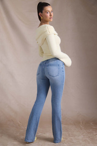 High Rise Flared Denim Jeans