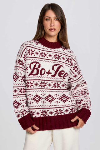 Vintage Lodge Jacquard Knit Sweater