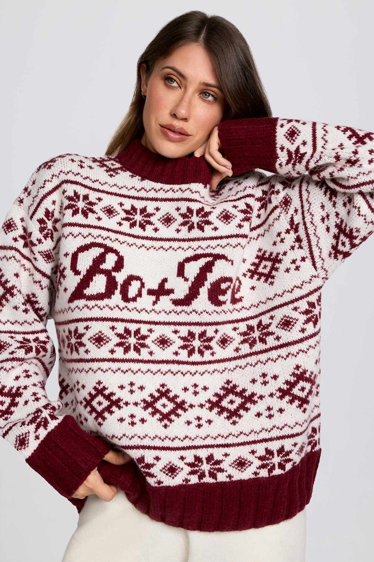 Vintage Lodge Jacquard Knit Sweater