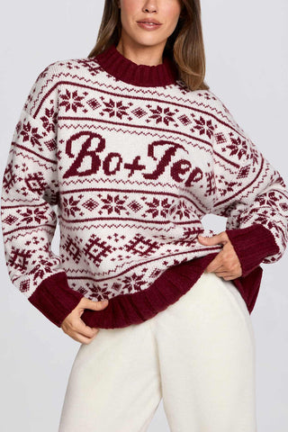 Vintage Lodge Jacquard Knit Sweater