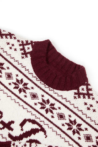 Vintage Lodge Jacquard Knit Sweater