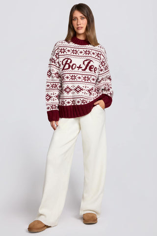 Vintage Lodge Jacquard Knit Sweater