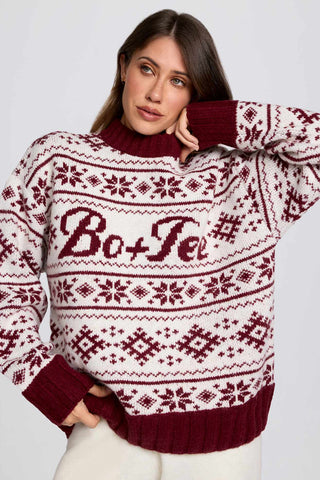 Vintage Lodge Jacquard Knit Sweater