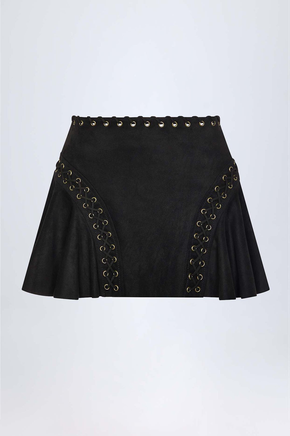 Lace Up Mini Skirt
