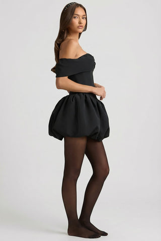Off Shoulder Corset Dress with Bubble Hem