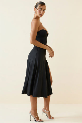 Slinky Bandeau Midi Dress