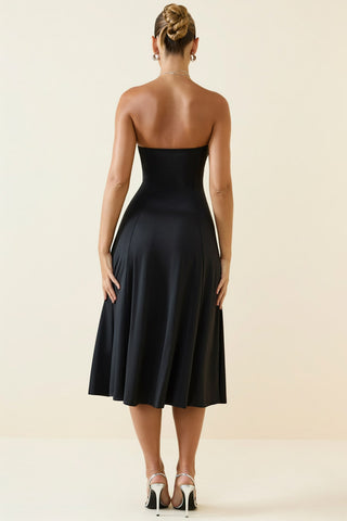 Slinky Bandeau Midi Dress
