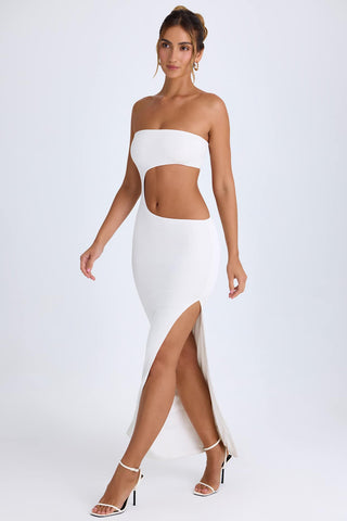 Cut Out Bandeau Maxi Dress