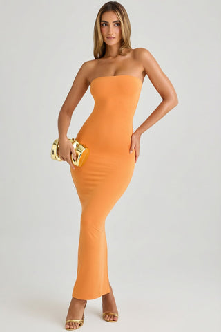 Sleek Bandeau Maxi Dress