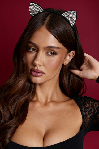 Glittering Cat Ears Headband