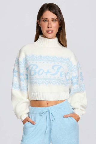 Vintage Lodge Cropped Knit Jumper