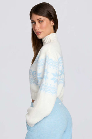 Vintage Lodge Cropped Knit Jumper