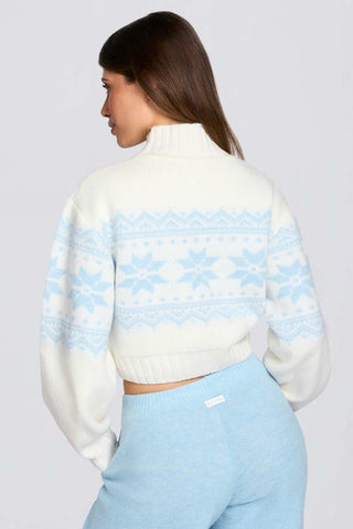 Vintage Lodge Cropped Knit Jumper