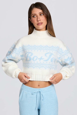 Vintage Lodge Cropped Knit Jumper