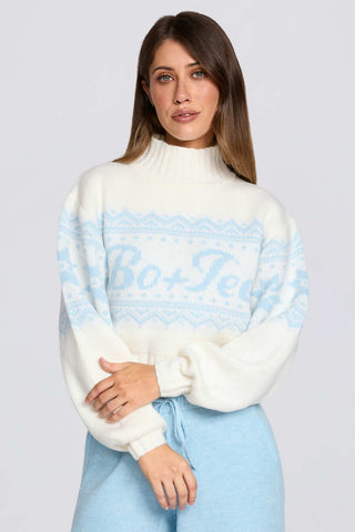 Vintage Lodge Cropped Knit Jumper