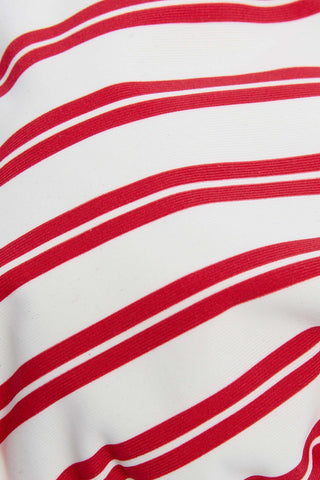 Striped Triangle Bikini Top