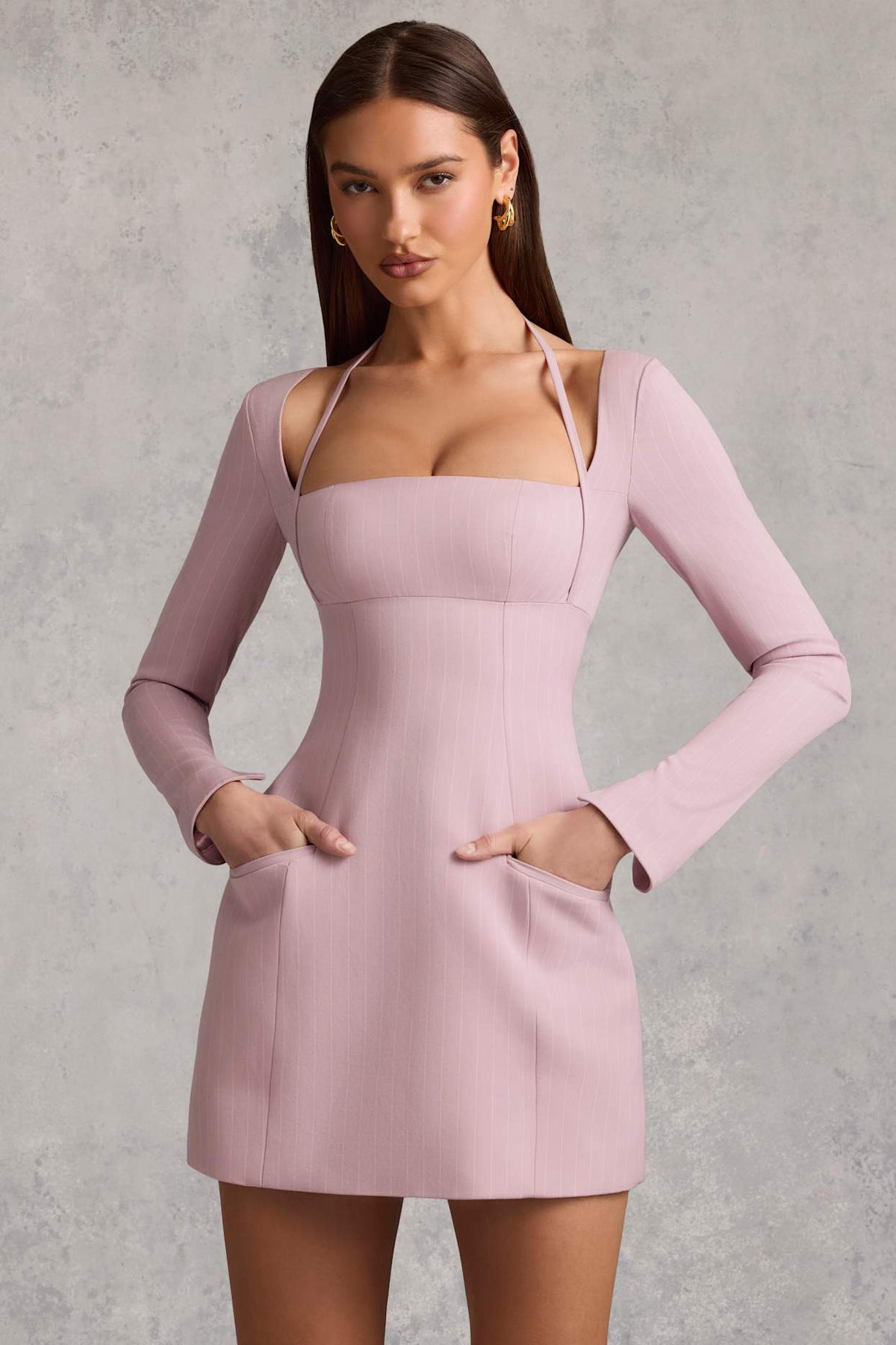 Structured A Line Mini Dress