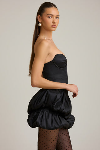 Layered Bubble Hem Corset Dress