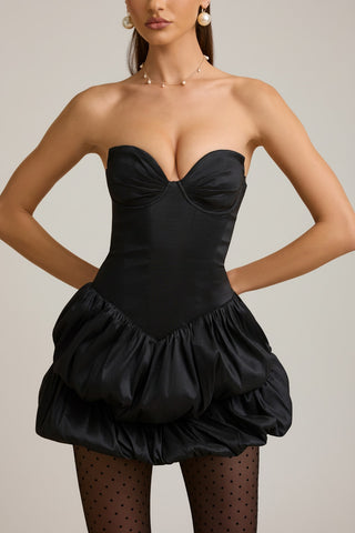 Layered Bubble Hem Corset Dress