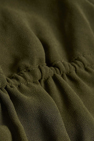 Sheer Halterneck Crop Top with Ruched Panels