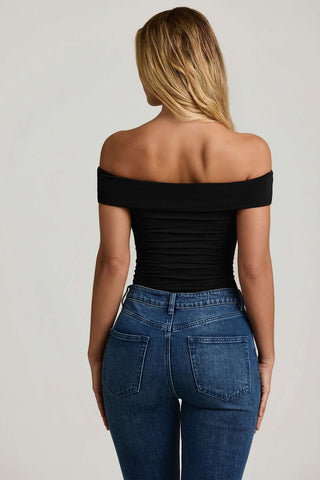 Cut Out Off Shoulder Bodysuit