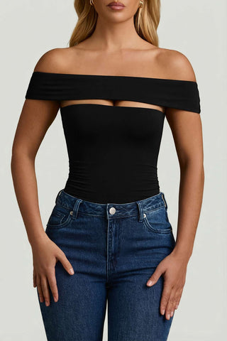 Cut Out Off Shoulder Bodysuit