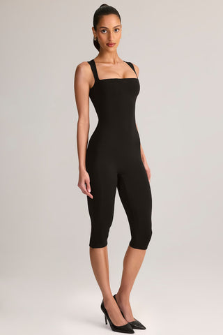 Scoop Neck Capri Jumpsuit