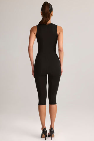 Scoop Neck Capri Jumpsuit
