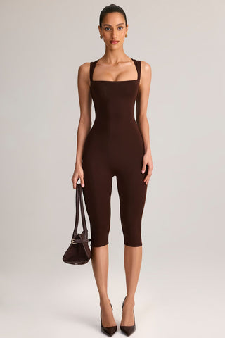 Scoop Neck Capri Jumpsuit