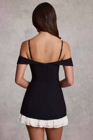 Off Shoulder Ruffle Mini Dress