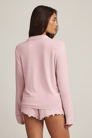 Ruffle Trimmed Lounge Shorts