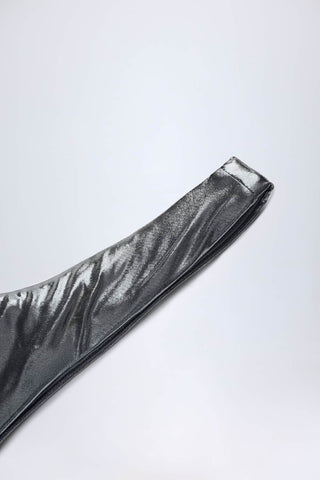 Shimmering High Leg Bikini Bottoms