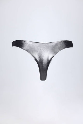 Shimmering High Leg Bikini Bottoms