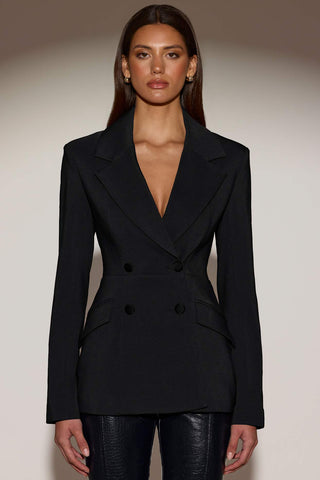 Structured Double Breasted Blazer