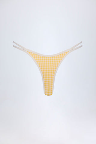 Gingham Cheeky Bikini Bottoms