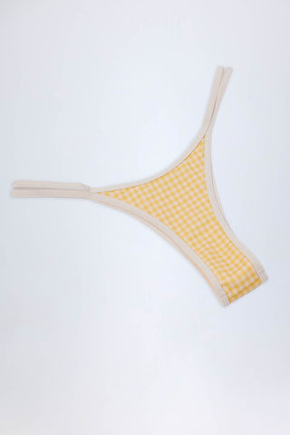 Gingham Cheeky Bikini Bottoms