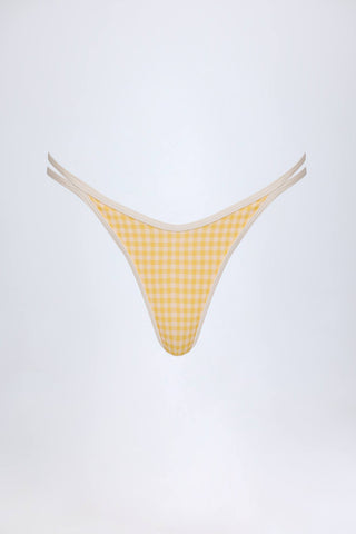 Gingham Cheeky Bikini Bottoms