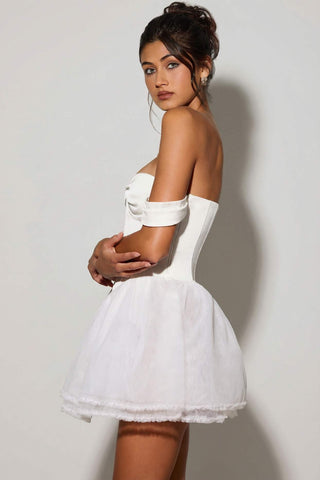 Off Shoulder Corset Mini Dress