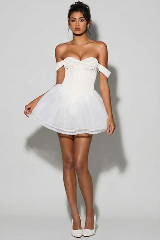 Off Shoulder Corset Mini Dress