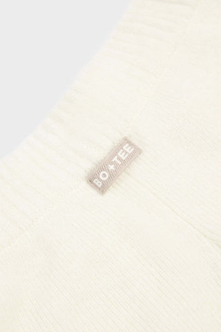 Ivory Knit Wide Leg Joggers