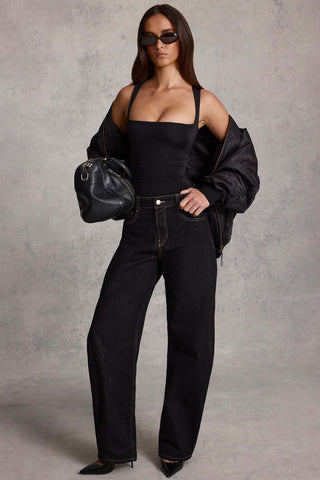 Ruched Square Neck Top