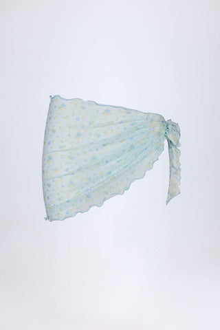 Side Tie Mesh Sarong