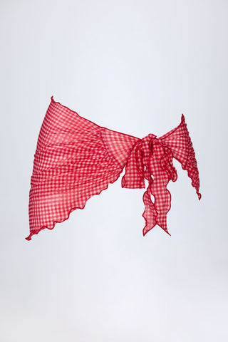 Side Tie Mesh Sarong