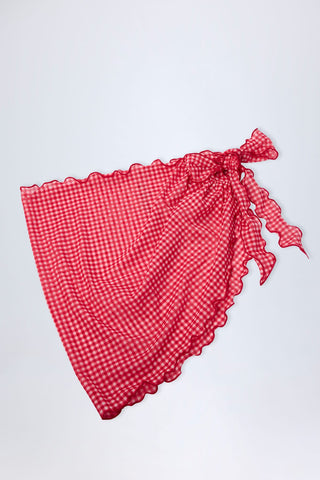 Side Tie Mesh Sarong