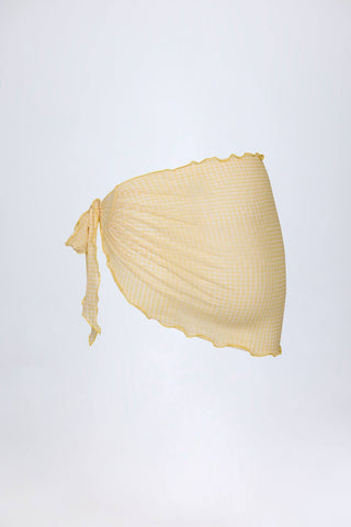 Side Tie Mesh Sarong
