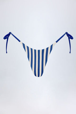 Striped Side Tie Bikini Bottoms
