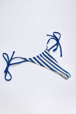Striped Side Tie Bikini Bottoms