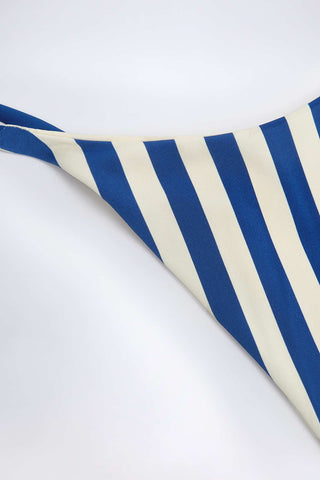 Striped Side Tie Bikini Bottoms