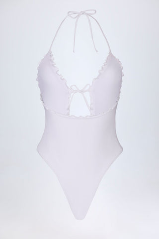 Ruffled Halterneck Swimsuit