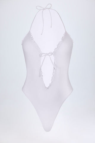 Ruffled Halterneck Swimsuit